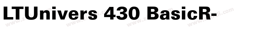 LTUnivers 430 BasicR字体转换